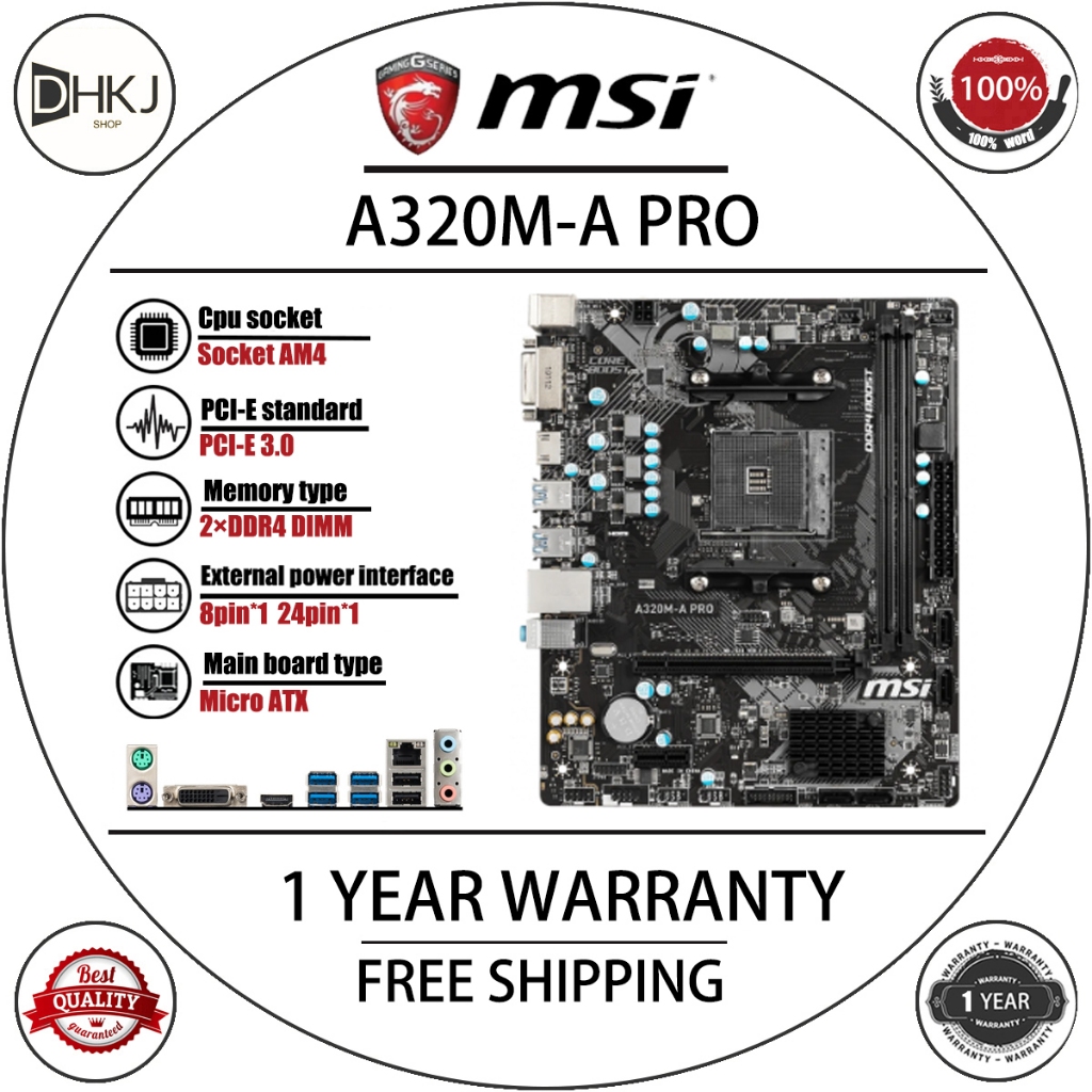 Micro Atx Msi A320m Pro Max Review Pro Max Motherboard A320m A Pro