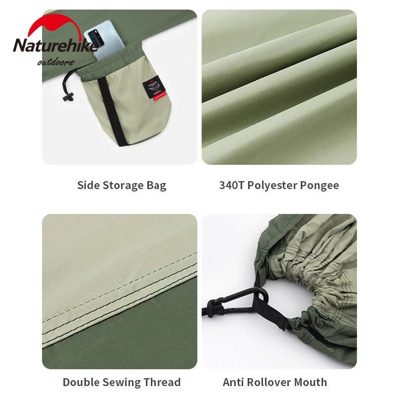 Naturehike hammock ultralight portable outdoor swing anti-rollover summer outdoor camping Hammock Max load bearing 200KG - Image 3