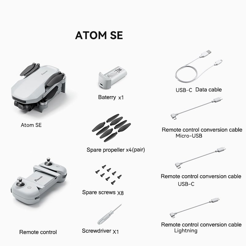 Potensic Atom SE - Camera Drone | 29-Min Max Flight Time | Level 5 Wind Resistance|4.0K/30fps Video — view 7