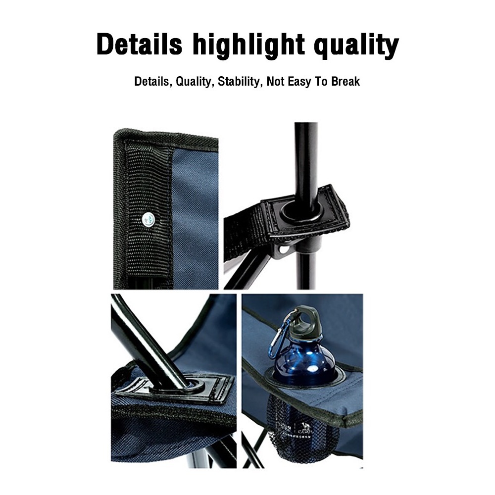 【COD】Portable Folding Chair Camping Chair Heavy Duty Folding Chair Outdoor Beach Chair Fishing Chair - Image 7