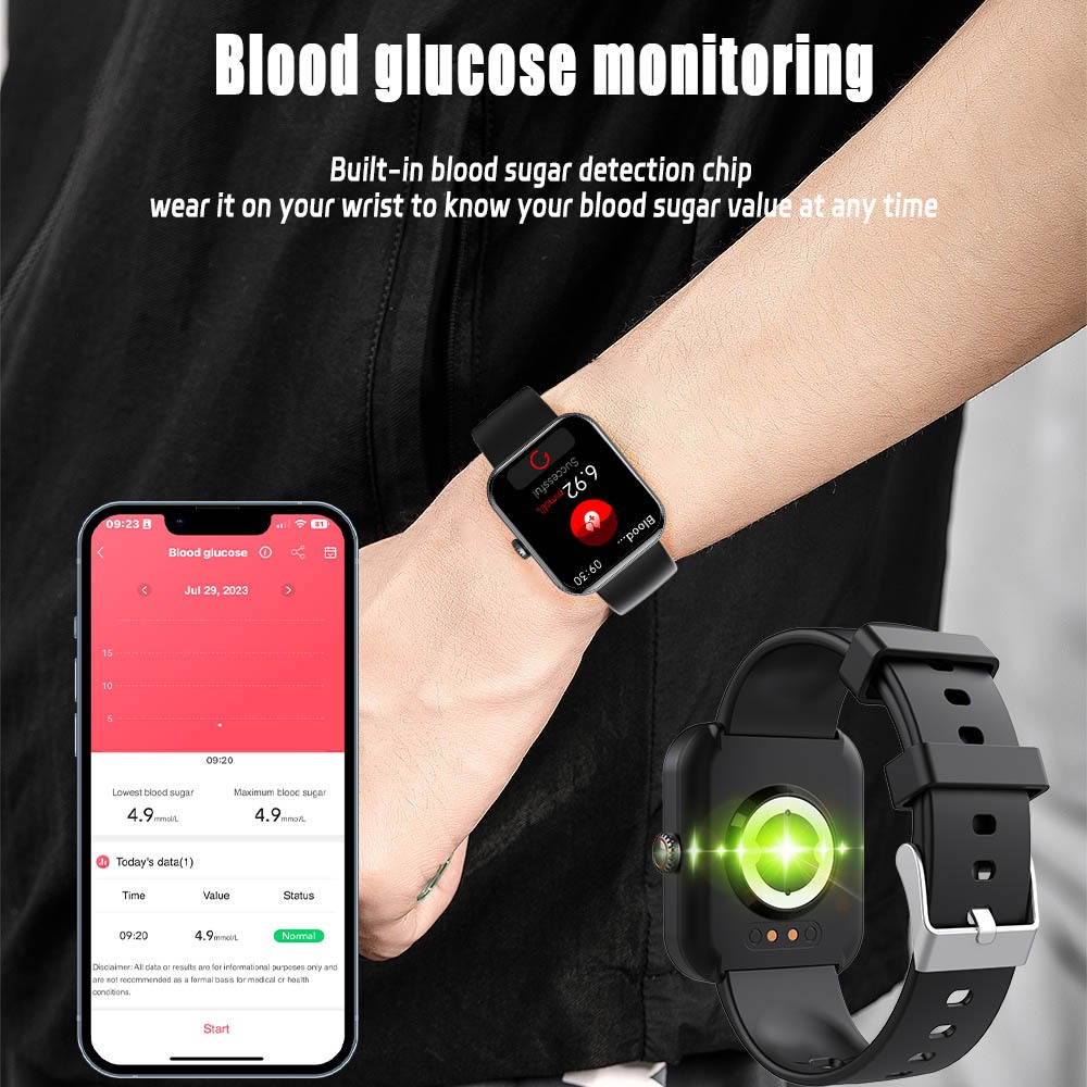FILIEKEU smart watch for men blood sugar blood pressure monitoring watches waterproof sports fitness smartwatch for woman - Image 3