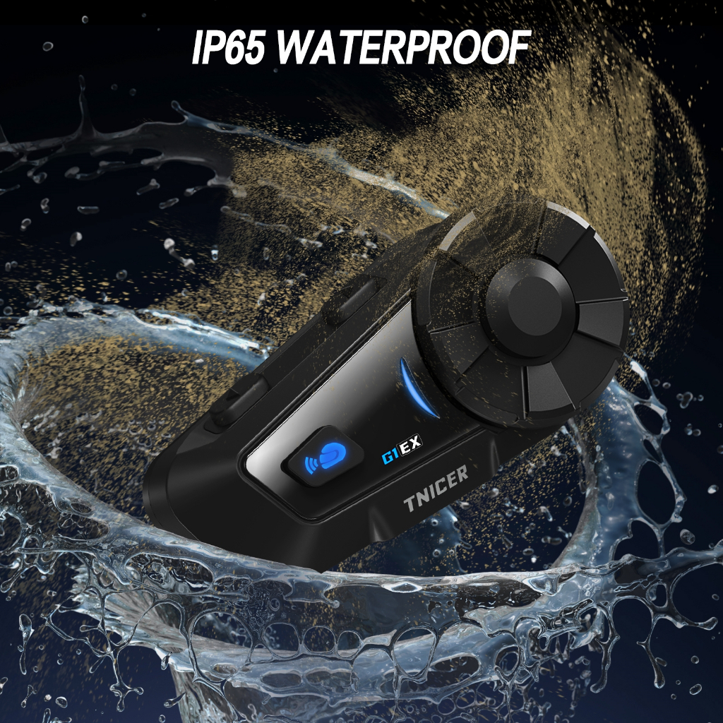 Tnicer G1EX Motorcycle Helmet Bluetooth Headset Music Sharing Support 6-riders Intercom Simultaneously - Image 6