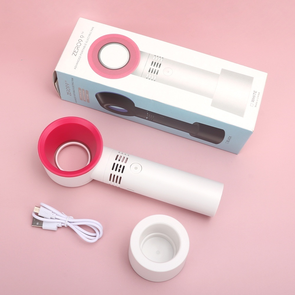 Mini fan bladeless portable pocket 3-speed multifunctional quiet ...
