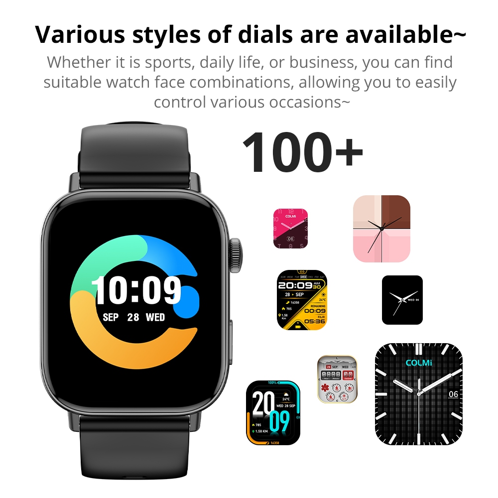 COLMI C8Max Smart watch Bluetooth call Accurate sleep monitoring AI Assistant IP68 waterproof sport watch - Image 4