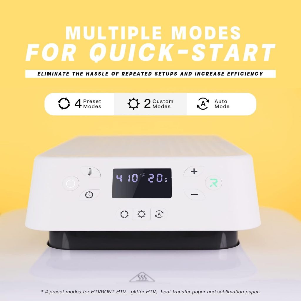 HTVRONT 220V Auto Heat Press Machine 15"X15"/38cm X 38cm Automatic Hot Iron Garment Pressure Exertion Uniform Safe For T-Shirts - Image 5
