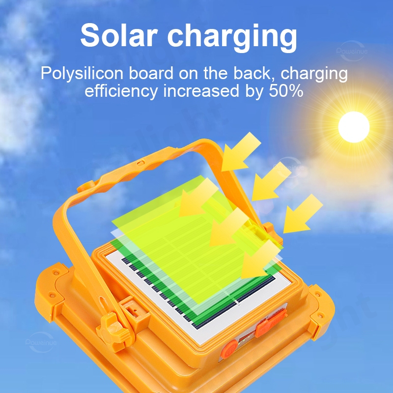 [BUY 1 TAKE 1]Solar Flood  Light Portable Lamp Emergency Outdoor Waterproof LED with Power Bank Function 2000W 1500W 1000W 500W Camping Light - Image 2
