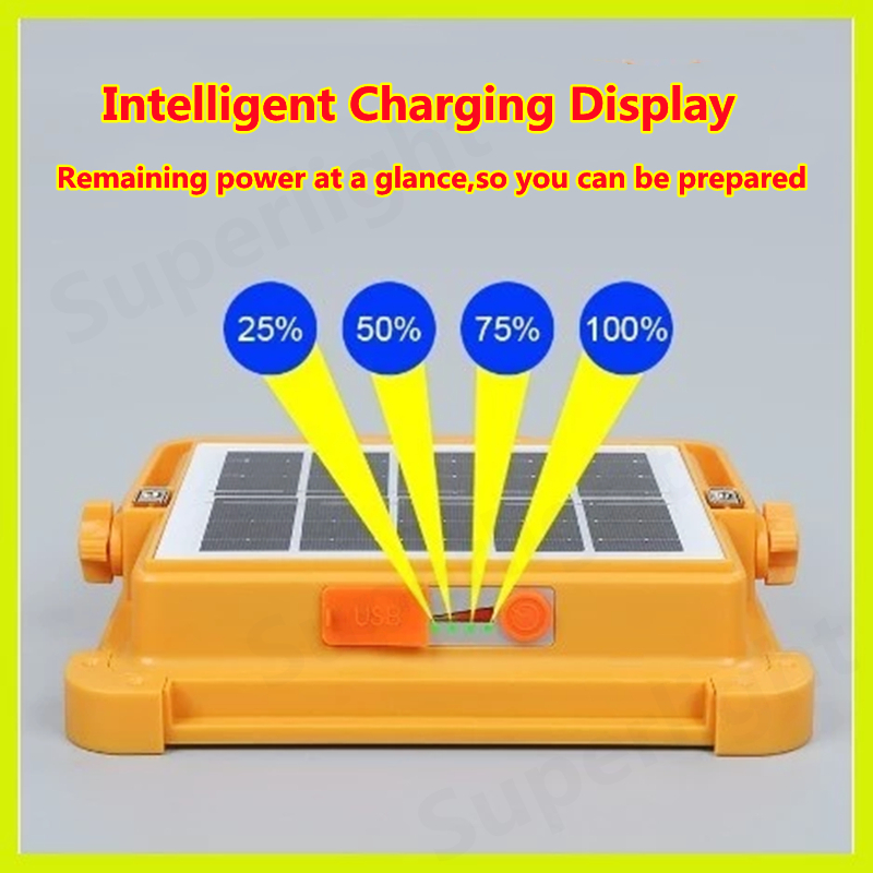 [BUY 1 TAKE 1]Solar Flood  Light Portable Lamp Emergency Outdoor Waterproof LED with Power Bank Function 2000W 1500W 1000W 500W Camping Light - Image 6