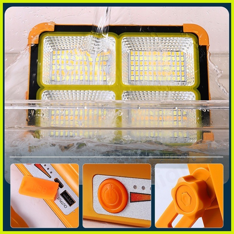 [BUY 1 TAKE 1]Solar Flood  Light Portable Lamp Emergency Outdoor Waterproof LED with Power Bank Function 2000W 1500W 1000W 500W Camping Light - Image 4