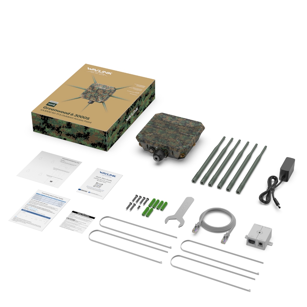 WAVLINK AX3000 WiFi6 Outdoor Access Point For Piso WiFi/Starlink Dual Band 2.4G+5G Long Range Outdoor WiFi Mesh Extender with 6x7dBi High-gain Antennas - Image 8