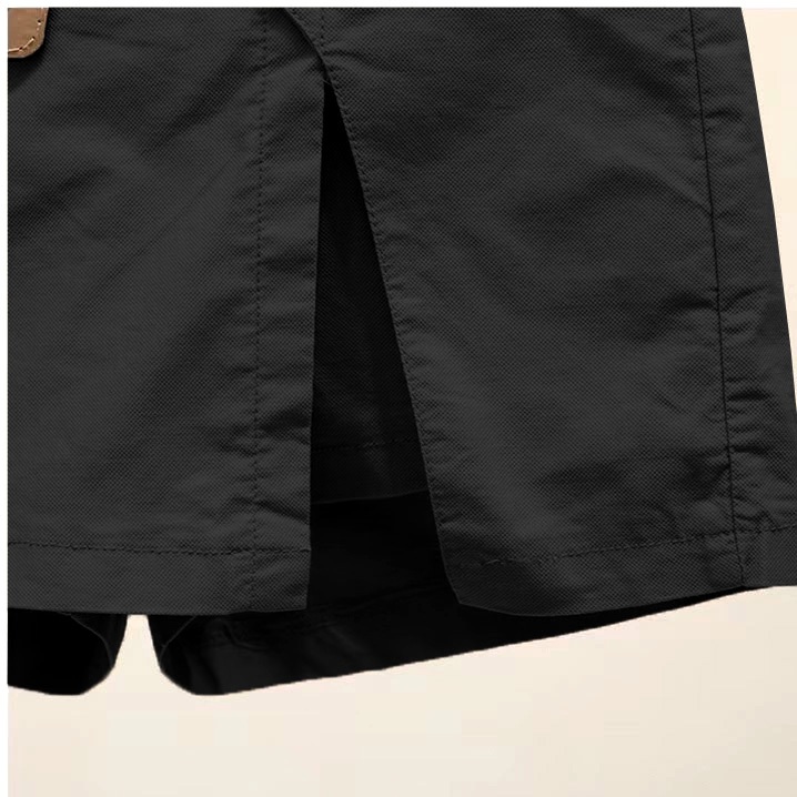 Korean Fashion Elastic Waist Skirt Slimming Skort Split Short Cargo Pants - Image 7