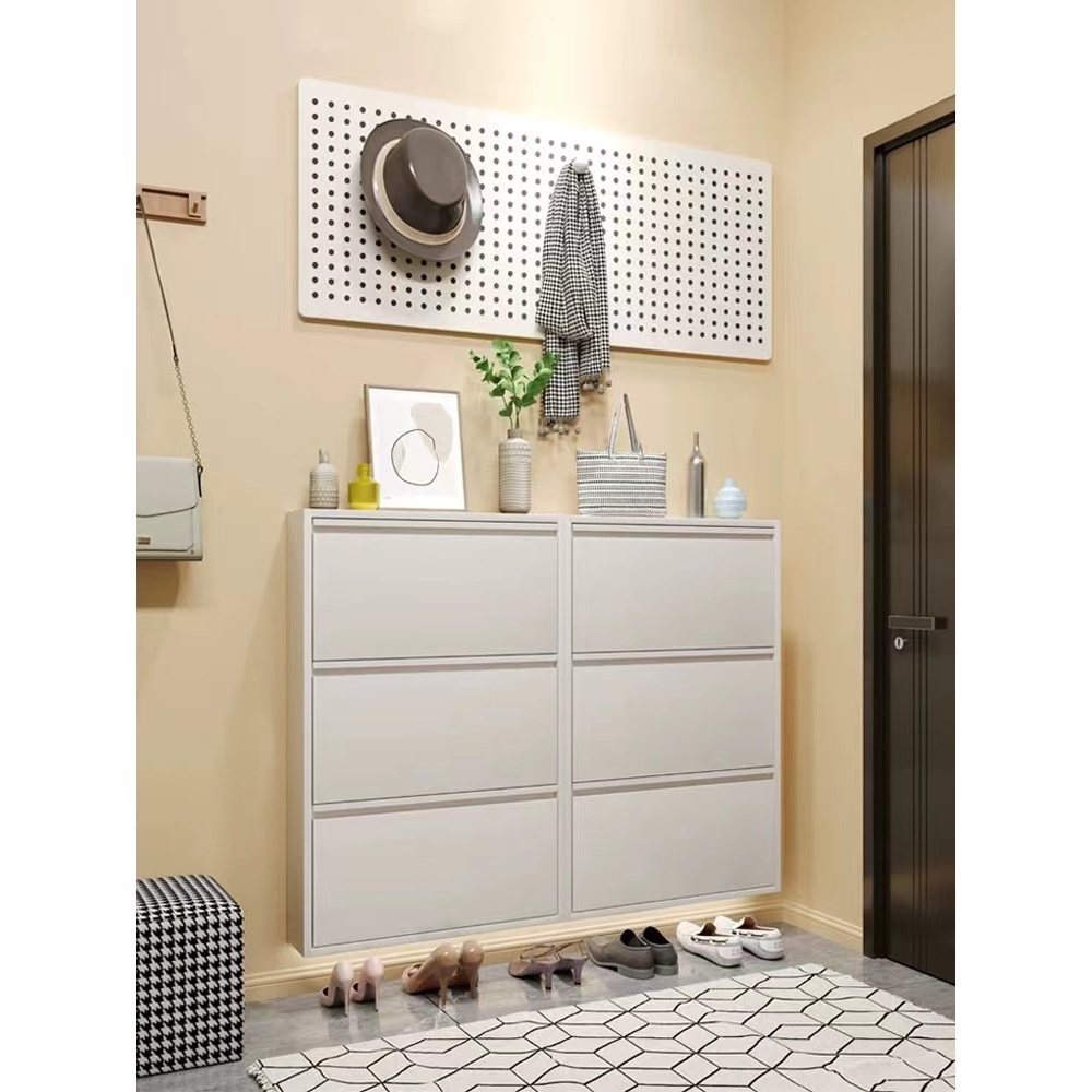 Ultra Thin Flip Bucket Shoe Cabinet For Home Use New Small-Sized And Thin Shoe Rack Entrance Cabinet - Image 2