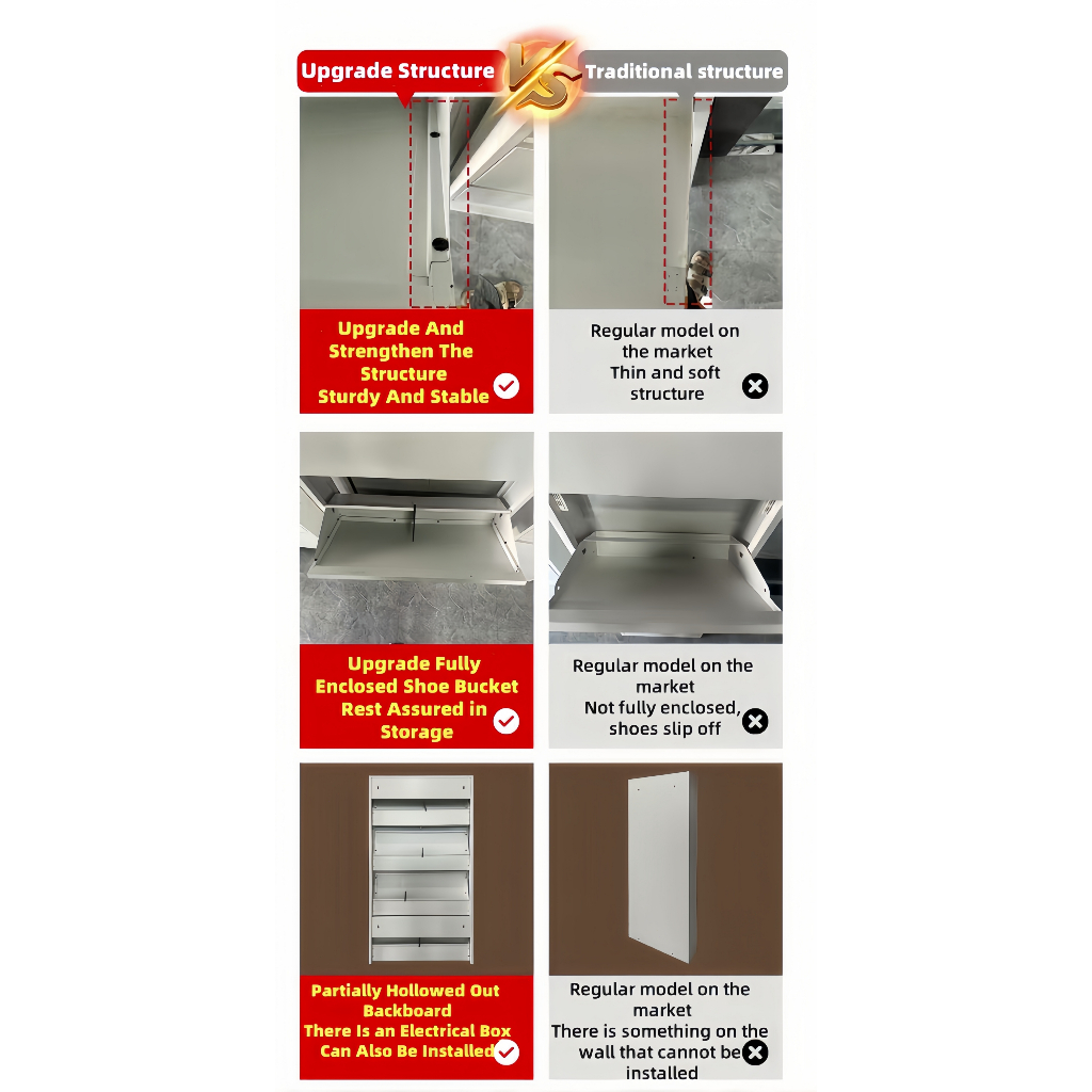 Ultra Thin Flip Bucket Shoe Cabinet For Home Use New Small-Sized And Thin Shoe Rack Entrance Cabinet - Image 6
