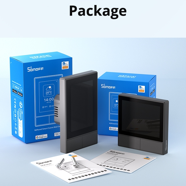 SONOFF NSPanel Smart Scene Wall Switch EU/US Type Wifi Smart Thermostat Display All-in-One Control Integrated HMI Panel Home Automation Thermostat Smart Home Works with Alexa Alice — view 7