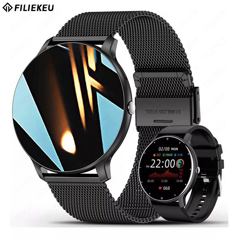 FILIEKEU Smart Watch Bluetooth Call Waterproof Sports Fitness Health Monitoring Smartwatch Men Women