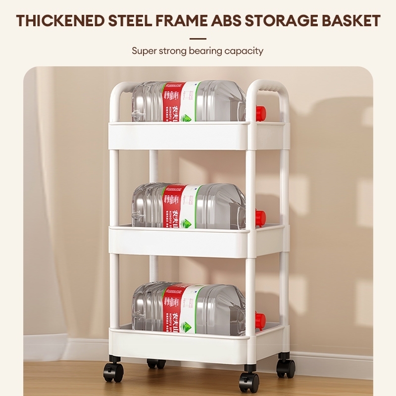 Trolley Cart Organizer 2/3/4/5 Tier Storage Organizer Moving Rack Trolley Rack Trolley Organizer Cart - Image 3