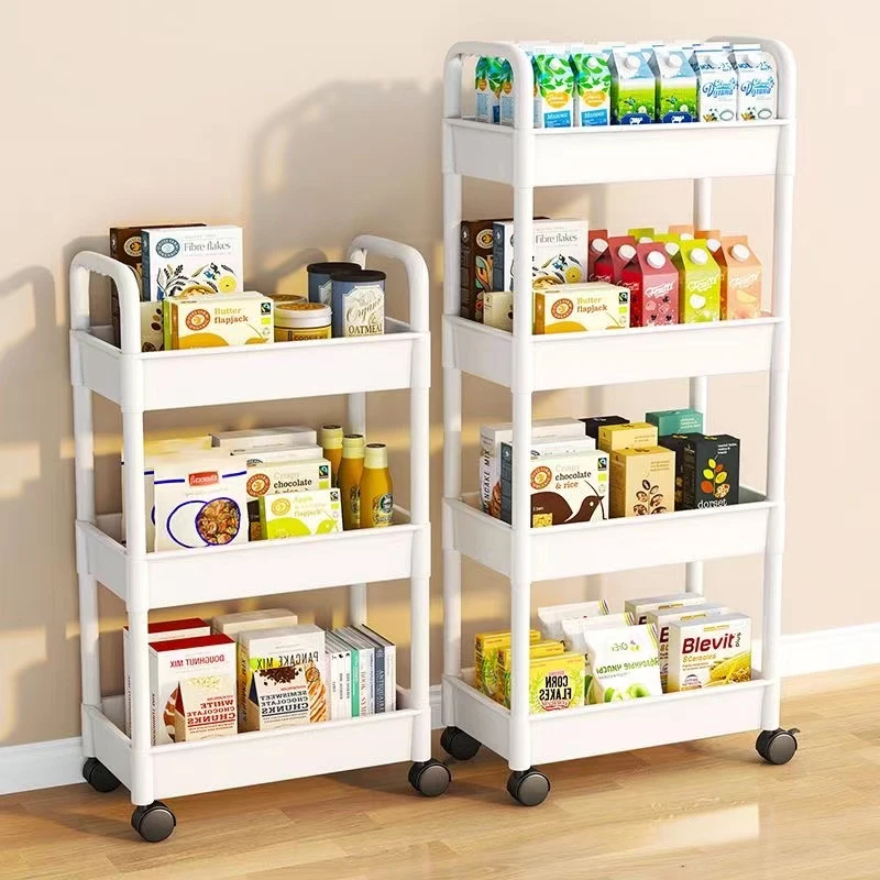 Trolley Cart Organizer 2/3/4/5 Tier Storage Organizer Moving Rack Trolley Rack Trolley Organizer Cart - Image 6