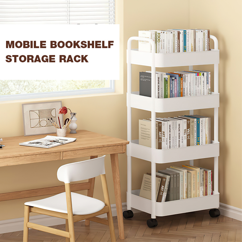 2/3/4/5 Layers Bedroom Trolley Cart Moving Rack Kitchen Storage Shelf  Cabinets Bathroom Organizer Trolley - Image 2