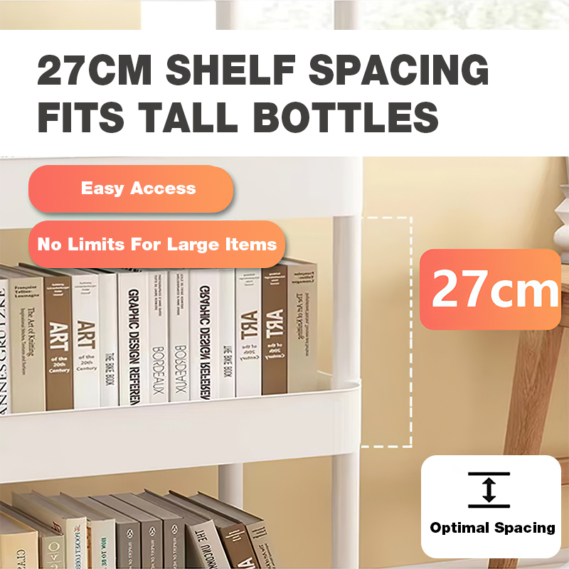 Trolley Cart Organizer 2/3/4/5 Tier Storage Organizer Moving Rack Trolley Rack Trolley Organizer Cart - Image 8