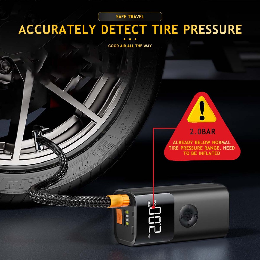 4 in 1 jump starter 20000mAh jump starter for car with air pump jump starter powerbank car battery jump starter - Image 5