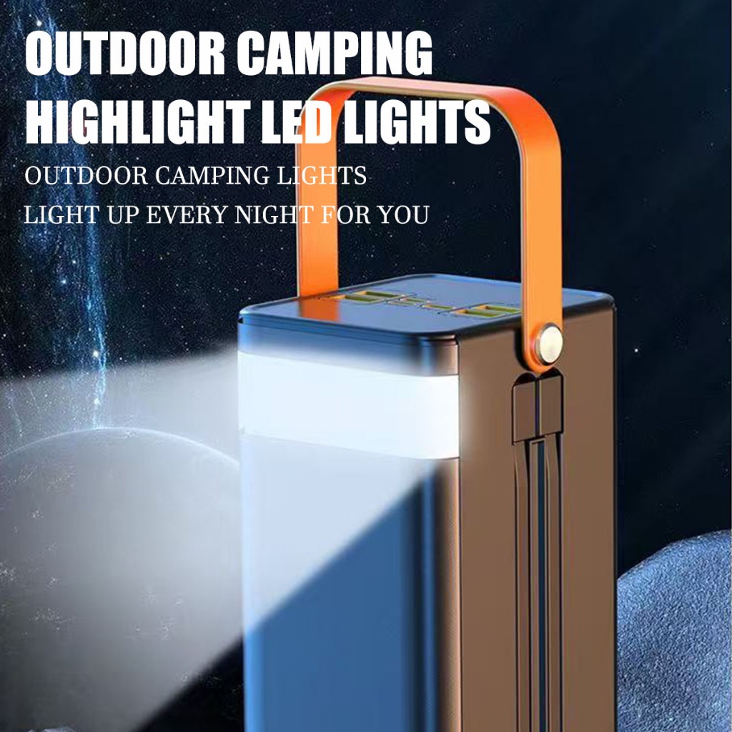 【80000mah】100% powerbank original Charge once, use for 365 days Heavy charging treasure with LED lights Powerbank Original Fast Charging. — view 3