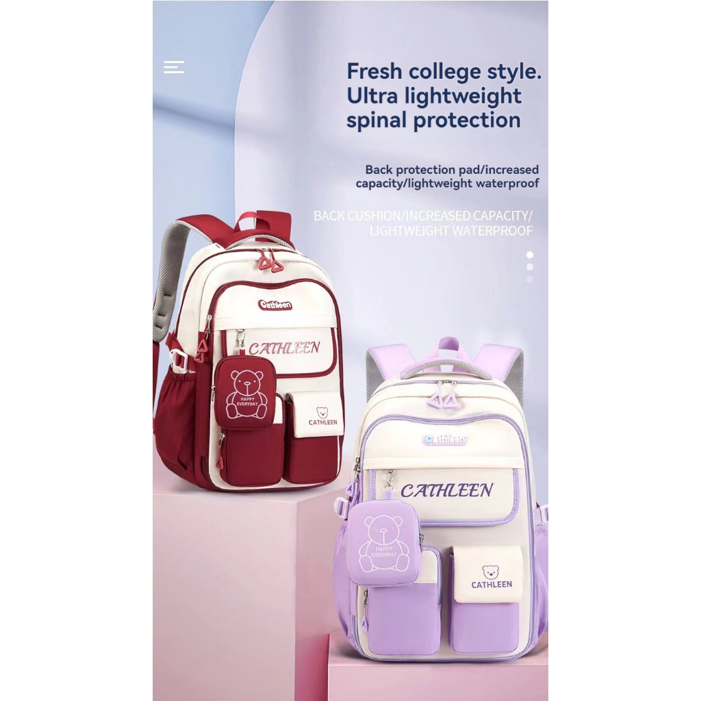 《Back to School Sales》 kids School Bag Spine Protection Load Reduction Large Capacity Children’s School Backpacks  Light weight Waterproof Primary Student Backpack  for Grades 1-6 — view 7
