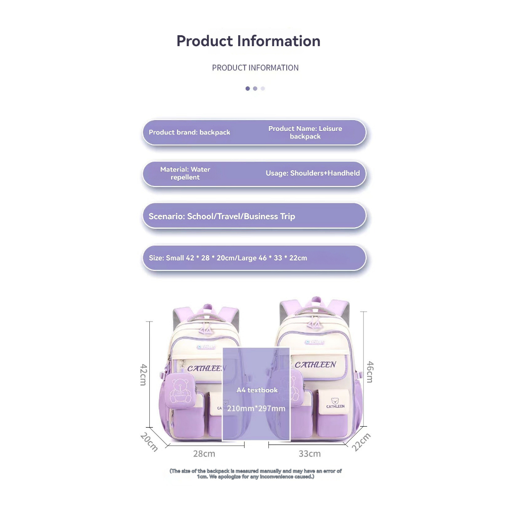 《Back to School Sales》 kids School Bag Spine Protection Load Reduction Large Capacity Children’s School Backpacks  Light weight Waterproof Primary Student Backpack  for Grades 1-6 — view 5