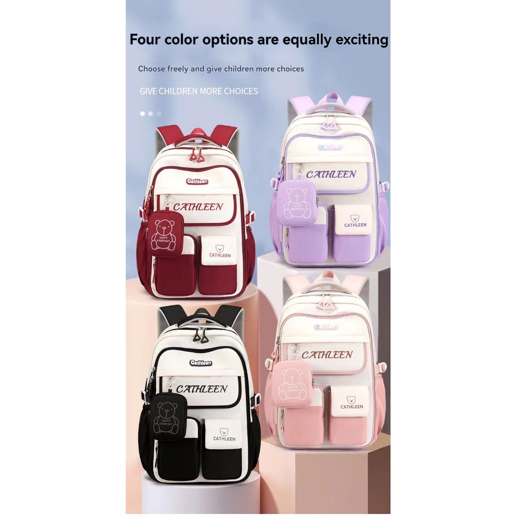 《Back to School Sales》 kids School Bag Spine Protection Load Reduction Large Capacity Children’s School Backpacks  Light weight Waterproof Primary Student Backpack  for Grades 1-6 — view 4