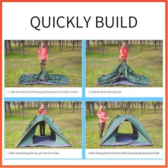 【COD】 Waterproof Automatic tent Pop Up Double Layers Camping Tent - Image 3