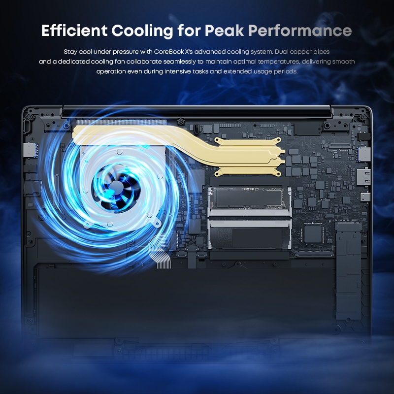 Chuwi Corebook X 2025 Laptop R5-7430U/i9-13900H 8Cores 14 inch FHD IPS Screen 32+1TB SSD WIFI 6 Windows 11 Gaming NoteBook PC - Image 3