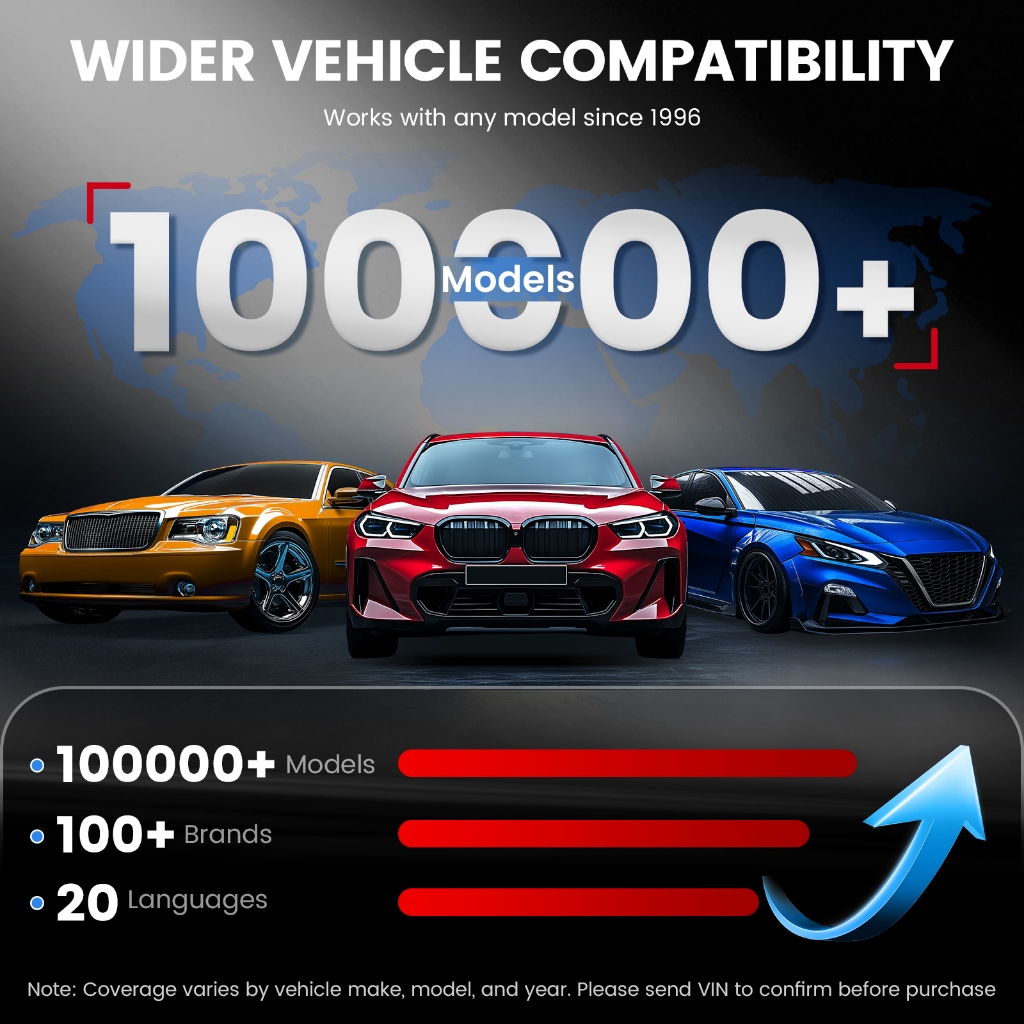 Ancel DS100 Automotive Advanced OBD2 Scanner Engine ABS SRS Transmission System Diagnostic Tool - Image 4