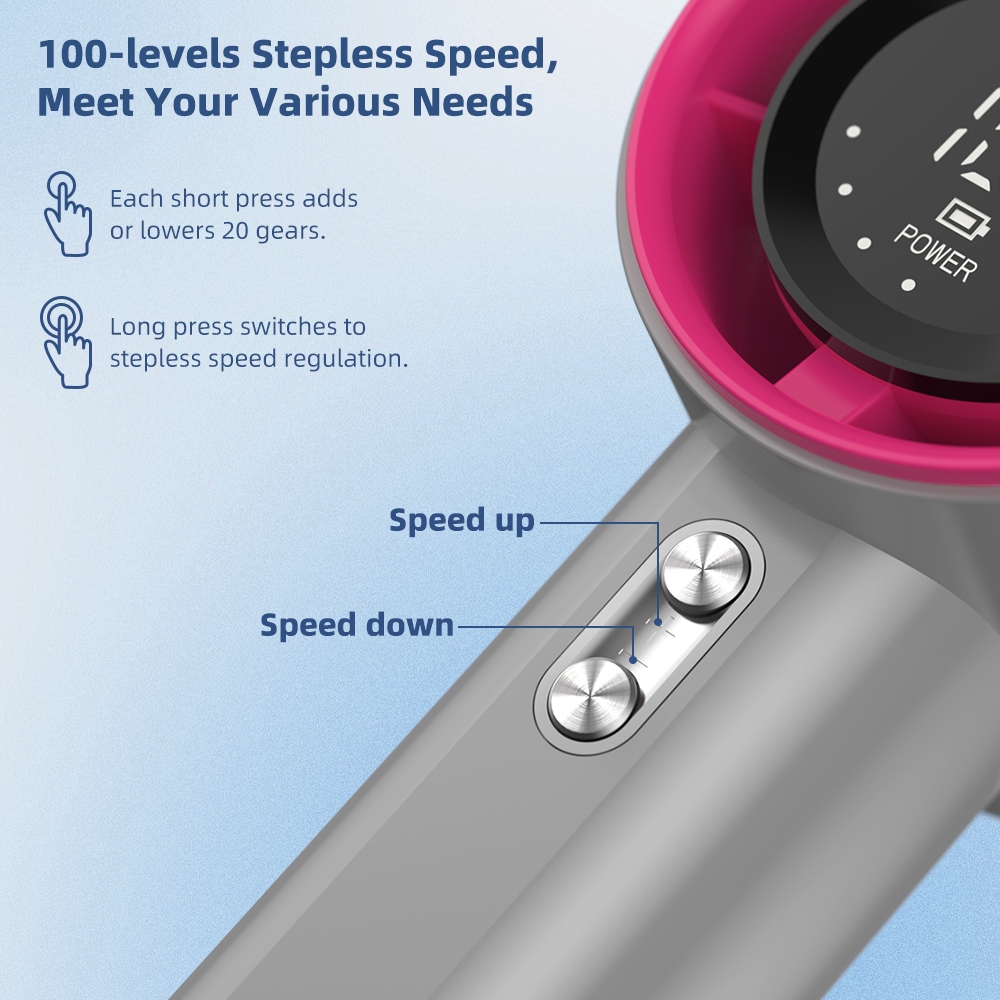 GOOJODOQ Fan 4000 mAh Turbo Mini Fan Rechargeable Handheld Portable Electric Jet Hand Strong GFS001 - Image 4