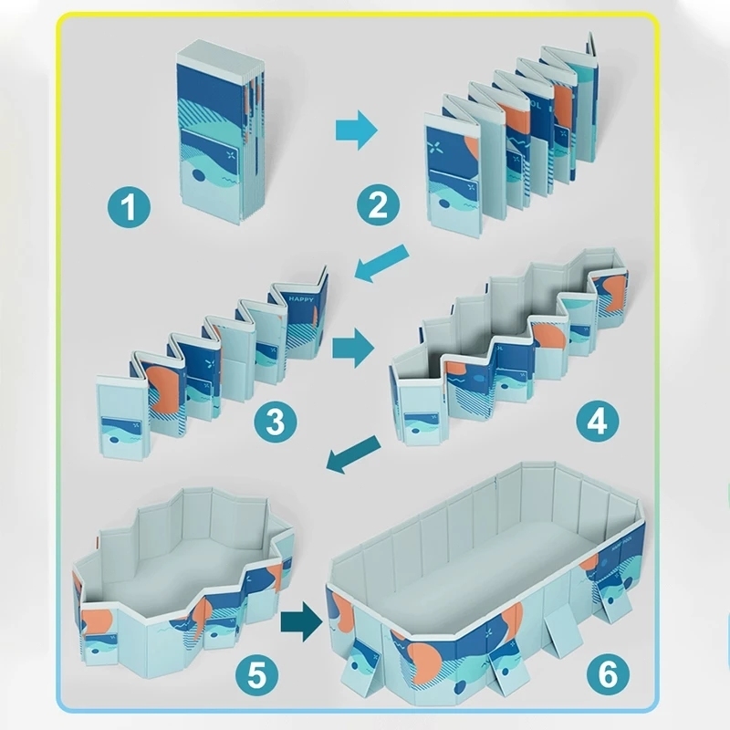 Non Inflatable Swimming Pool For Kids Adult Foldable Swimming pool big size for family - Image 4