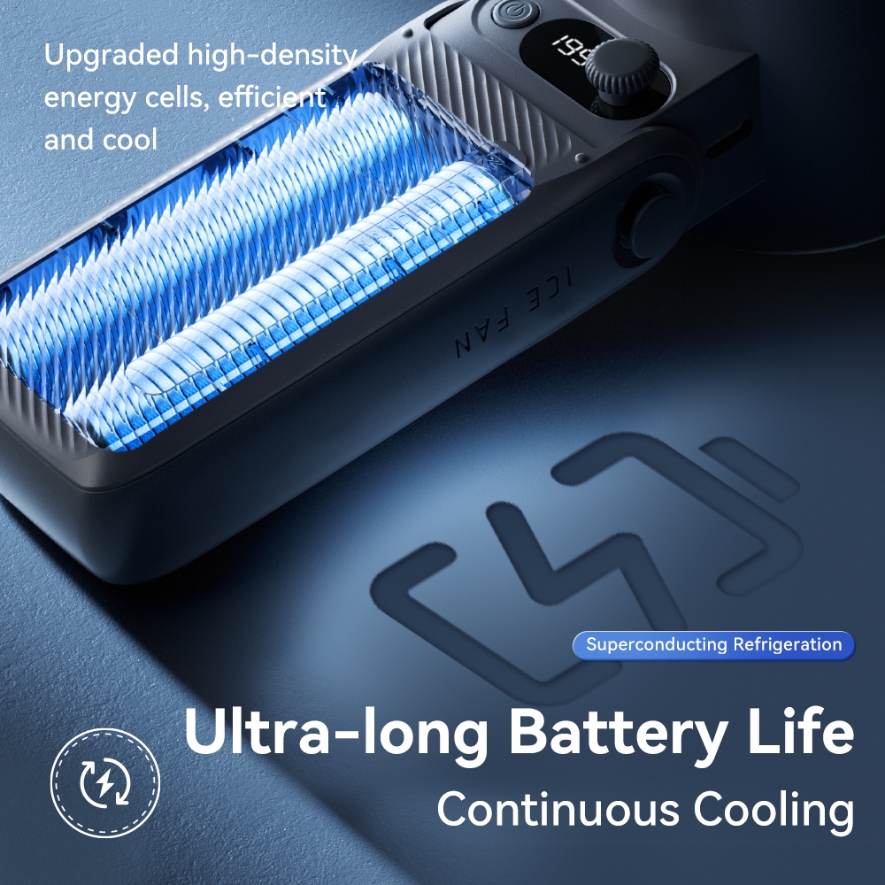 【Free Gift】Jamay F5 PRO Handheld Fan SuperconductingCooling 8000mAh Large Battery 135° FoldableAngle LED Display 199-speed Adjustment - Image 7