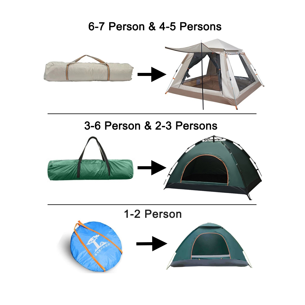 GOTURE Automatic 5-7 Person Tent Portable Outdoor Tent Foldable Camping Family Tent - Image 7
