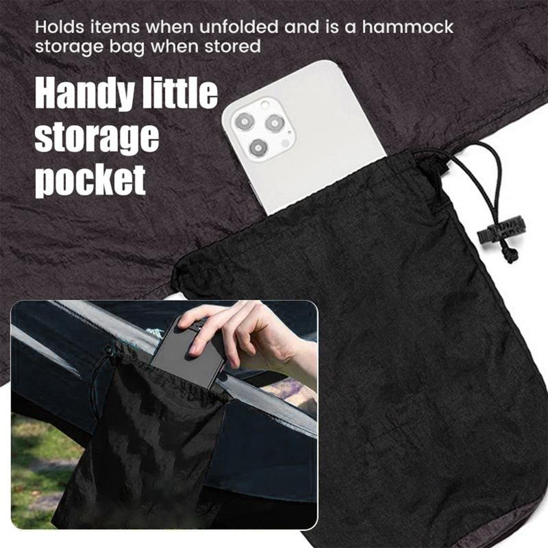 Hiking Outdoor Camping Duyan Hammock 180kg Military Foldable Camping Hammock Travel Double Outdoor Hammock Duyan for Adult Big Size with Storage Bag Cradle Original - Image 2