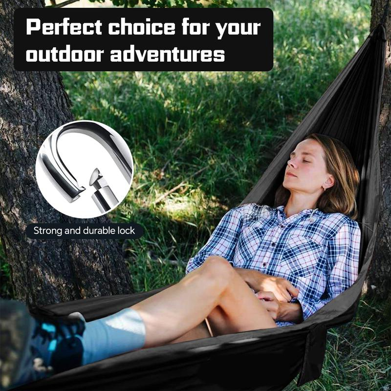 Hiking Outdoor Camping Duyan Hammock 180kg Military Foldable Camping Hammock Travel Double Outdoor Hammock Duyan for Adult Big Size with Storage Bag Cradle Original - Image 4