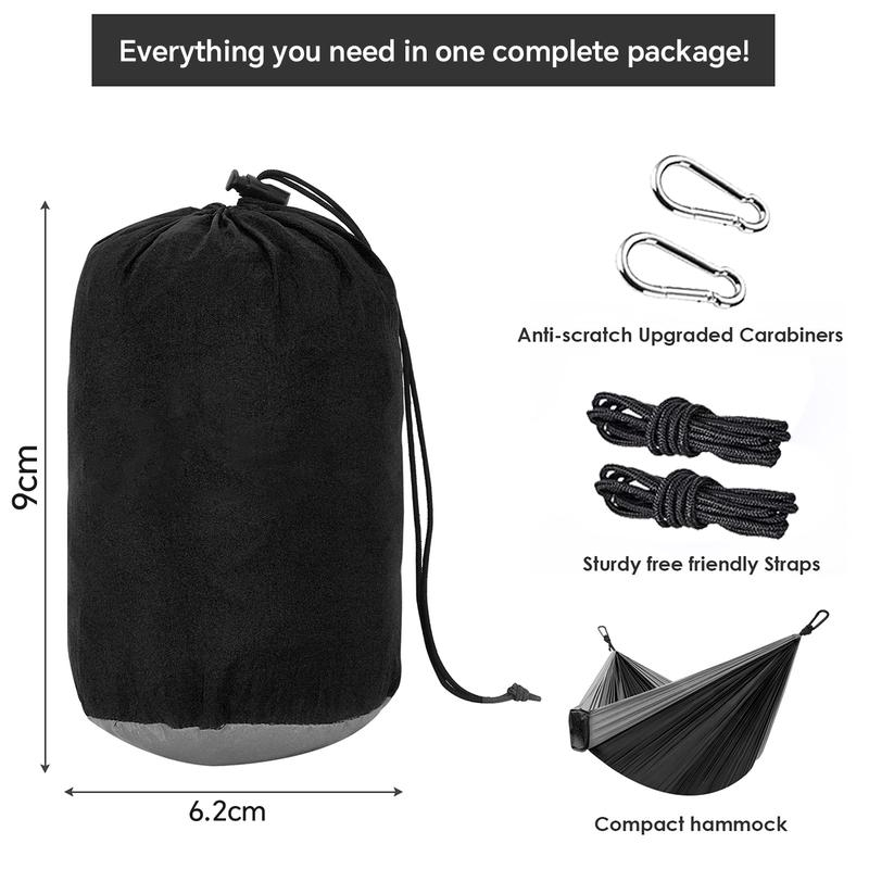 Hiking Outdoor Camping Duyan Hammock 180kg Military Foldable Camping Hammock Travel Double Outdoor Hammock Duyan for Adult Big Size with Storage Bag Cradle Original - Image 8
