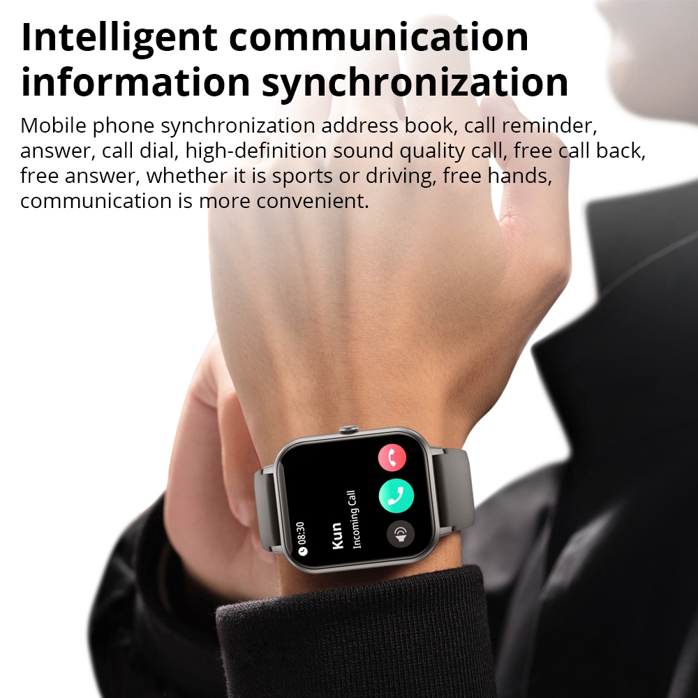 COLMI P20 PLUS SmartWatch Bluetooth Call IP68 Waterproof Heart Rate blood pressure Customize wallpaper Calculator - Image 8