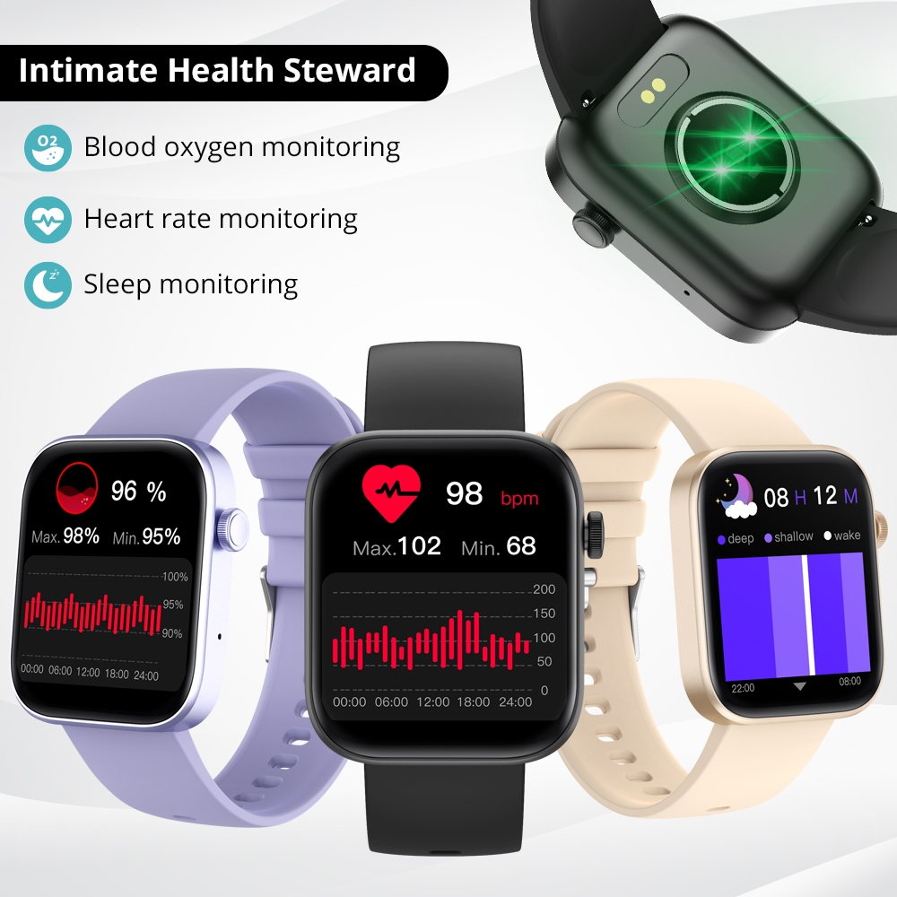 COLMI P71 Smart Watch Women Bluetooth Calling IP68 Waterproof Long Battery Life Blood Pressure Calculator - Image 4