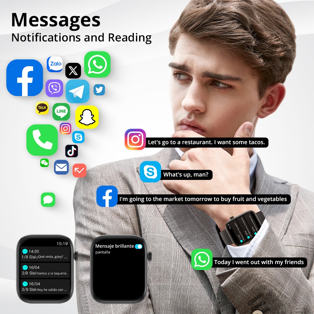 COLMI P71 Smart Watch Women Bluetooth Calling IP68 Waterproof Long Battery Life Blood Pressure Calculator - Image 2