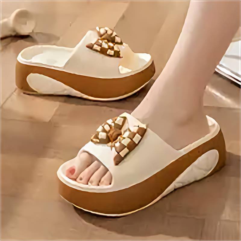 9CM EVA Women Wedge Sandals Increase Height Slippers For Women Anti-slip soft bottom Sandals#2325 - Image 6
