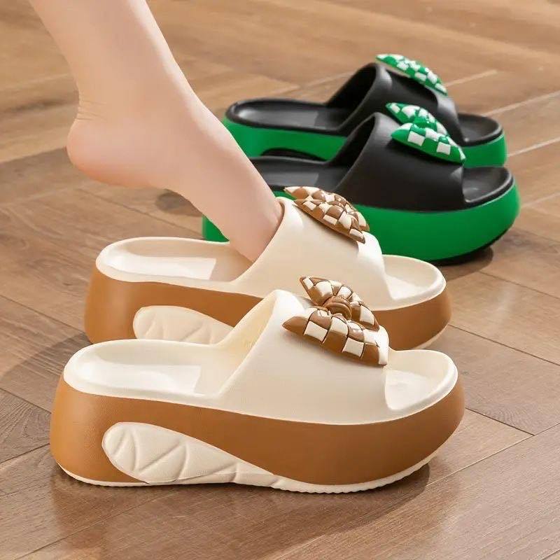 9CM EVA Women Wedge Sandals Increase Height Slippers For Women Anti-slip soft bottom Sandals#2325