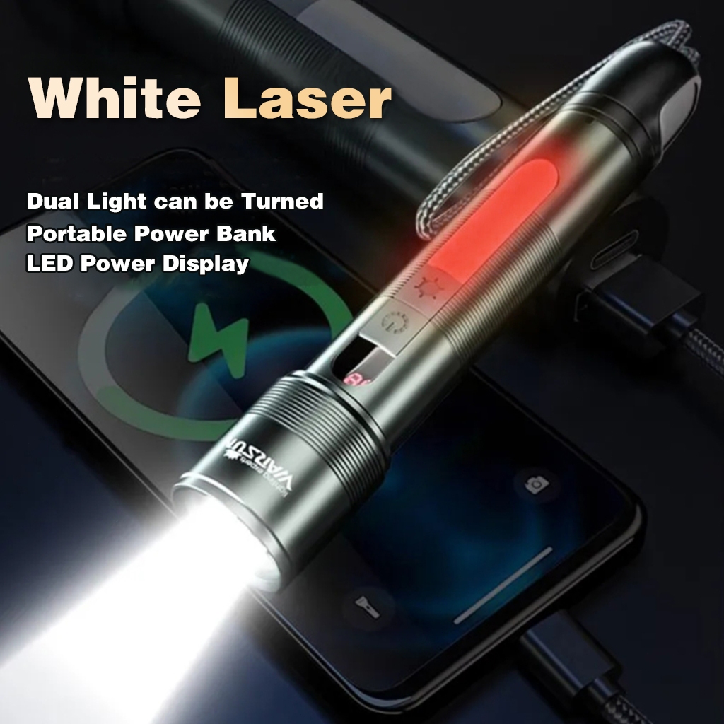 Warsun NB01 Super Bright 3000LM Hand Flashlight USB Rechargeable, IPX5 Waterproof Portable Torch for Camping Emergency Outdoor (9 Modes, 12H Runtime) - Image 6