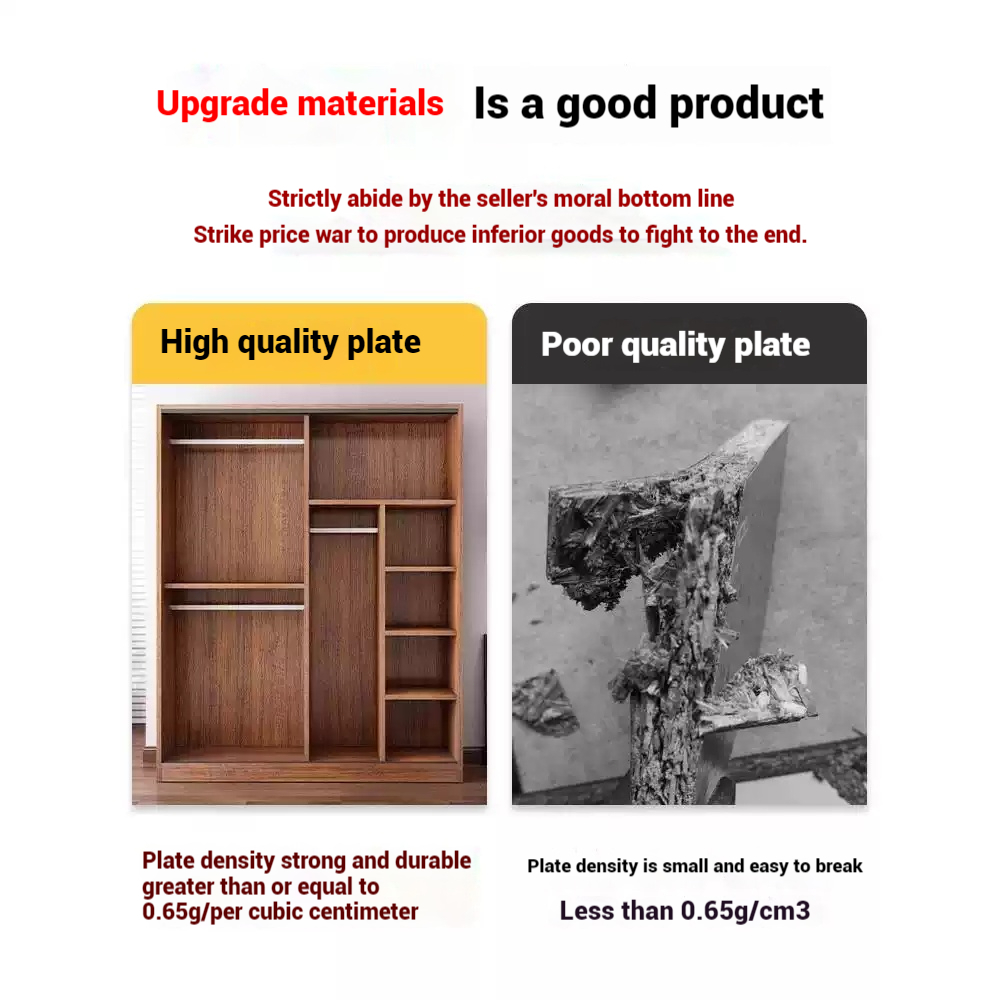 EXINHOME Cabinet For Clothes Wardrobe Small Home Bedroom Simple Modern Cabinet Storage Rental Room - Image 2