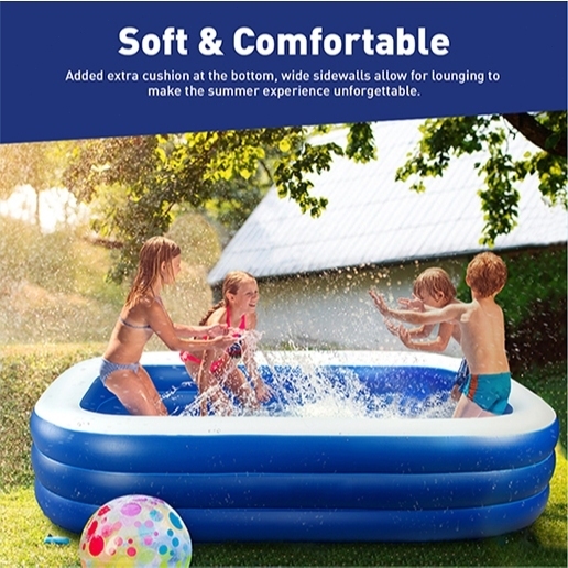 Inflatable Swimming Pool Kids Swimming Pool Baby Swimming Pool Air Pump Family Size Swimming 3.05M/2.1M/1.8M pool Pool Baby Swimming Pool Family Size Swimming - Image 6