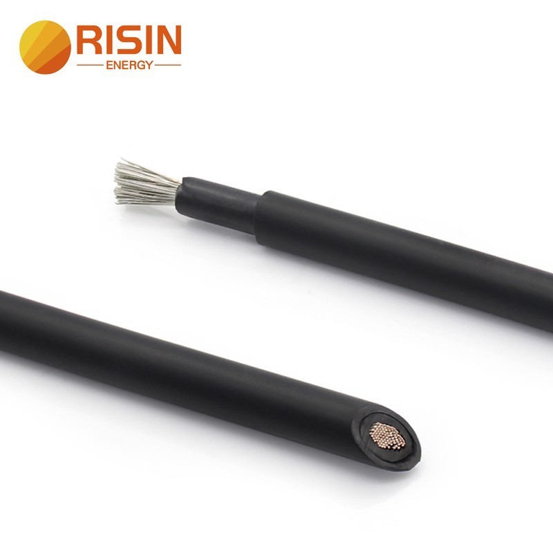 Risin Solar Cable PV Panel Wire UV Resisitant XLPE Insulation Solar DC Cable Factory — view 3