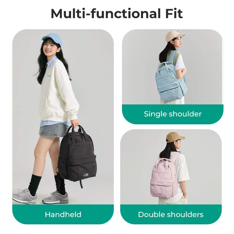 BAGSMAT Casual Backpack 14 inch Laptop Bag Lightweight School Backpack Water-Resistant Daypack Travel College Bookbag for Work Bag for Men & Women - Image 6