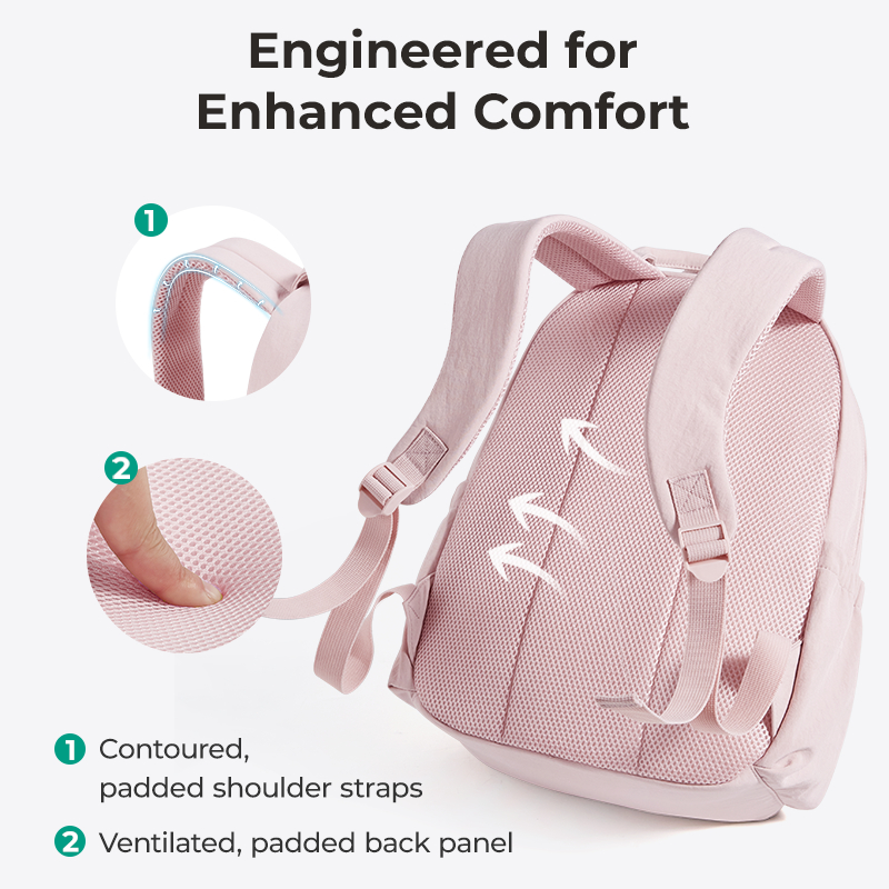 BAGSMAT Casual Backpack 14 inch Laptop Bag Lightweight School Backpack Water-Resistant Daypack Travel College Bookbag for Work Bag for Men & Women - Image 2