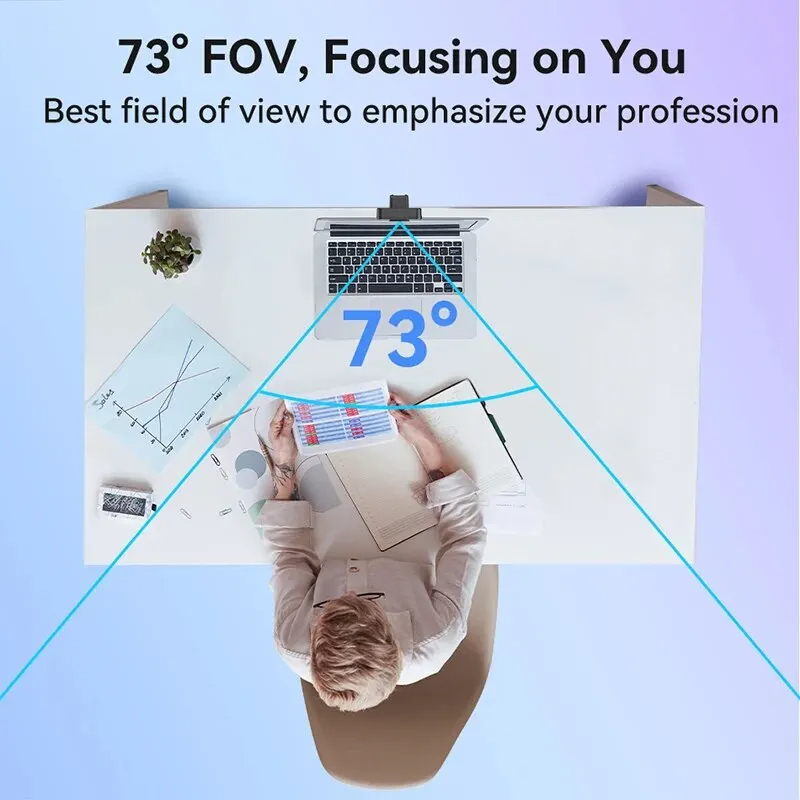 EMEET C60E 4K Webcam  | Fast AutoFocus | For Live Selling, Online Meeting, WFH | 4K, 1080p@60fps - Image 5