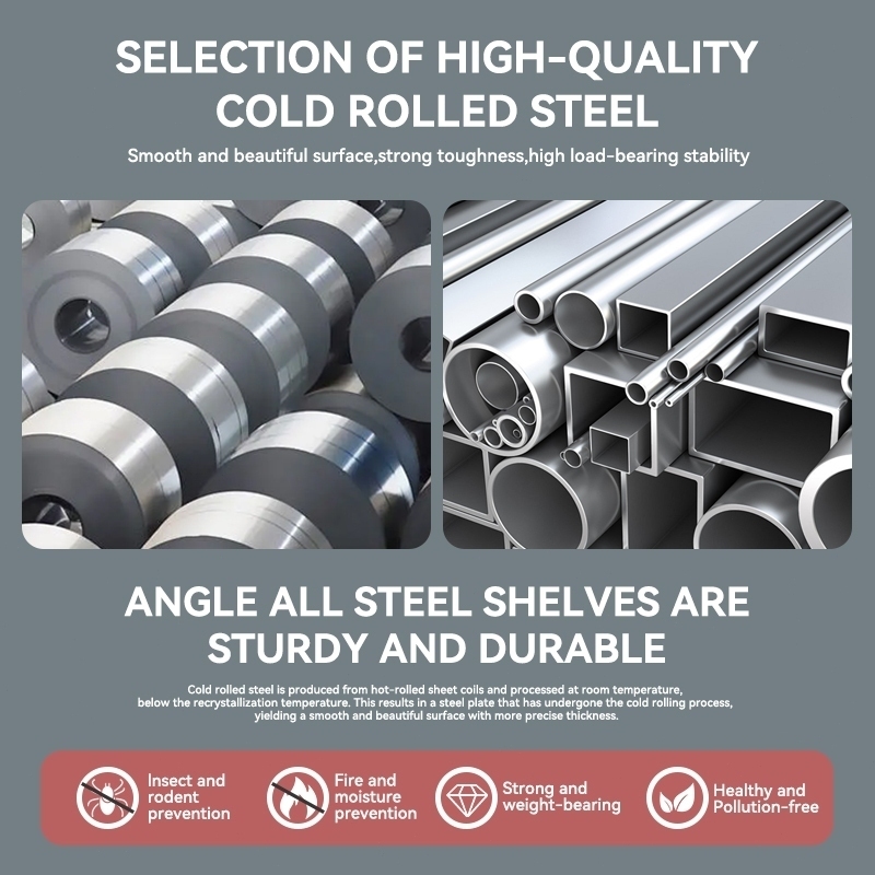 Metal Rack Shelves Heavy Duty Bolt Rack Metal Shelf Stainless Rack Adjustable Metal Organizer - Image 6